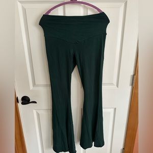 Purusha People Mushroom Moon yoga bell bottoms size M